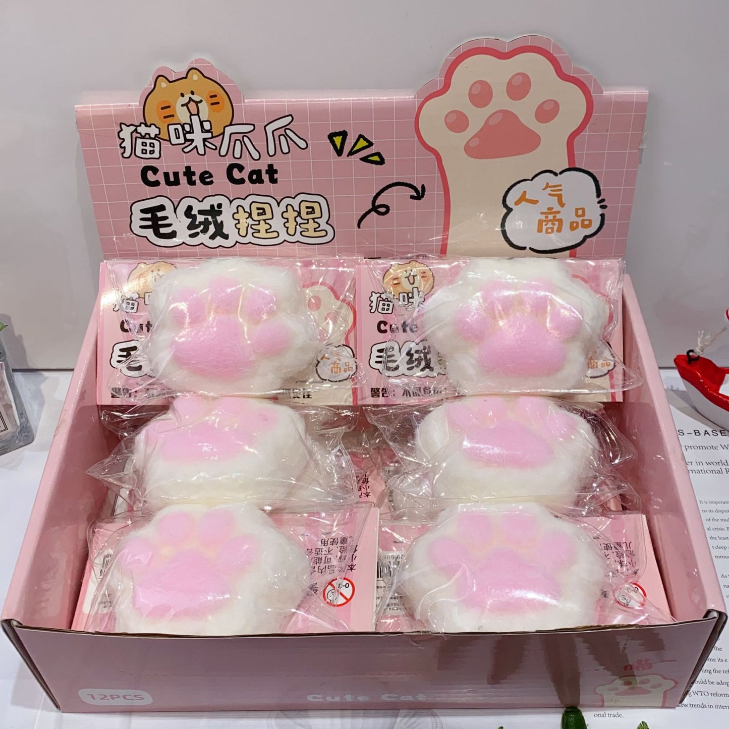 Iris Stuido Squishy Sensationy CAT SCRATCHING- Inspired Toys for Play & Relax